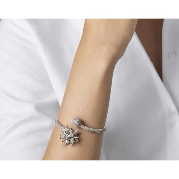 Swarovski Jewelry - Atelier Swarovski Kalix Spiral Cuff Bracelet Pink Size M #5298558